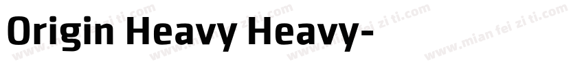 Origin Heavy Heavy字体转换